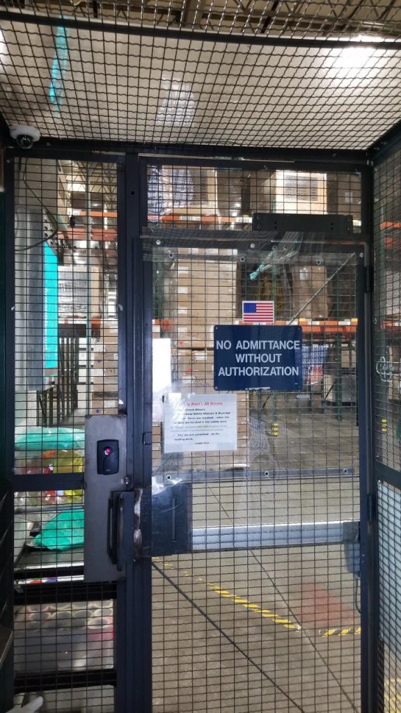 door for driver cages and employee access