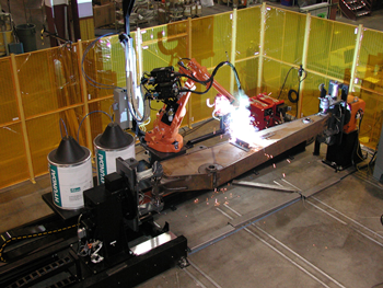 WireCrafters Machine Guarding Around Automated Welding Robot