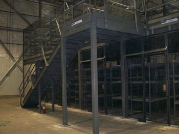 Carswell Air Force Base Military Storage Lockers with Mezzanine
