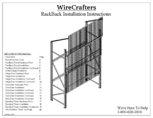 Wire Backing WireCrafters RackBack® Pallet Rack Backing & Enclosures Installation ...