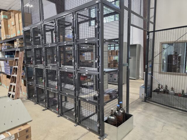 Trammell Equipment Company Case Study Wire Partition Cage Storage Lockers 04