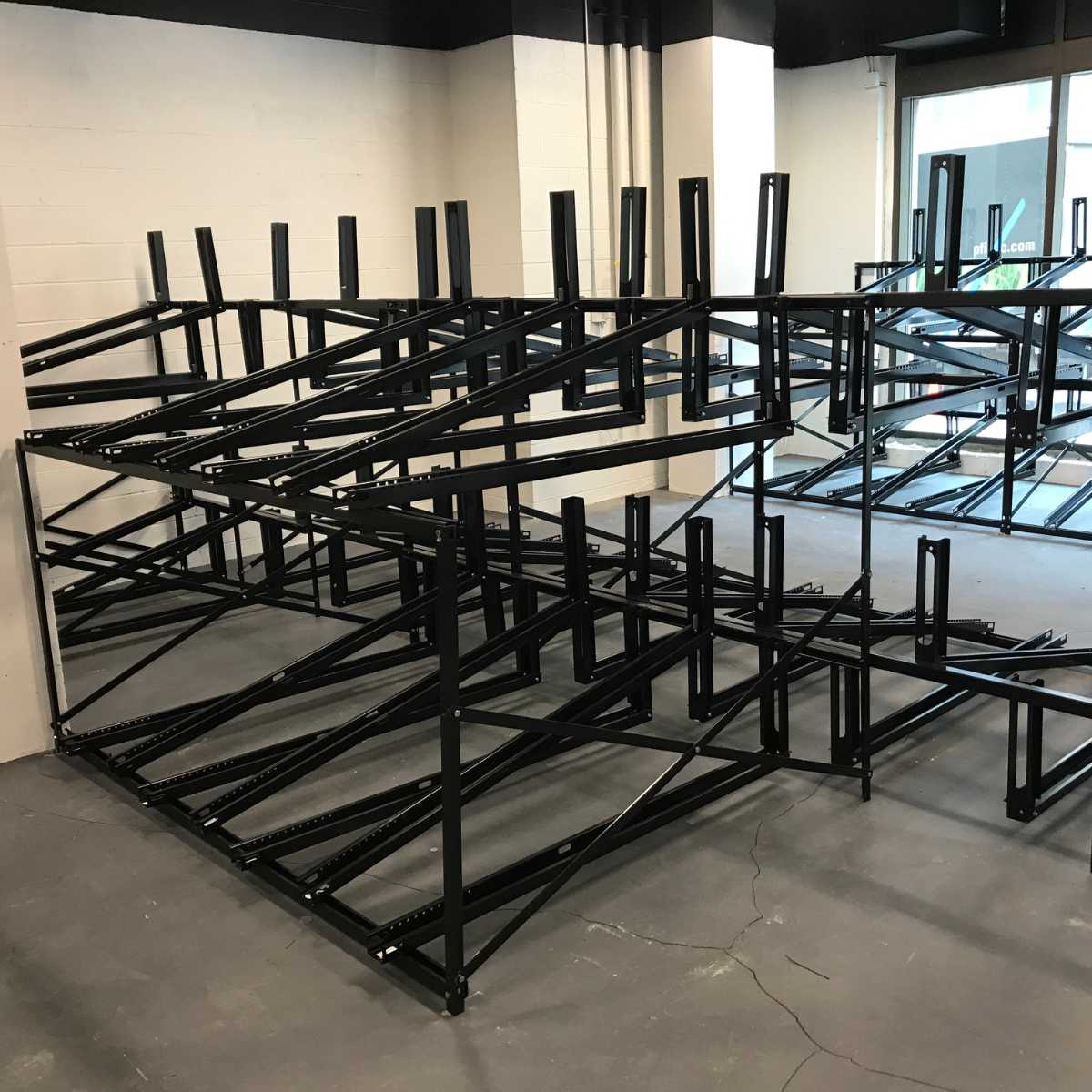 metal bike stacker