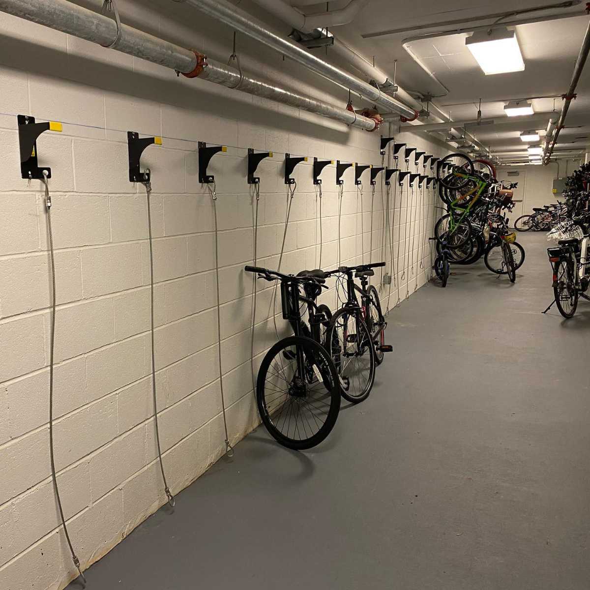 wire bike wall storage