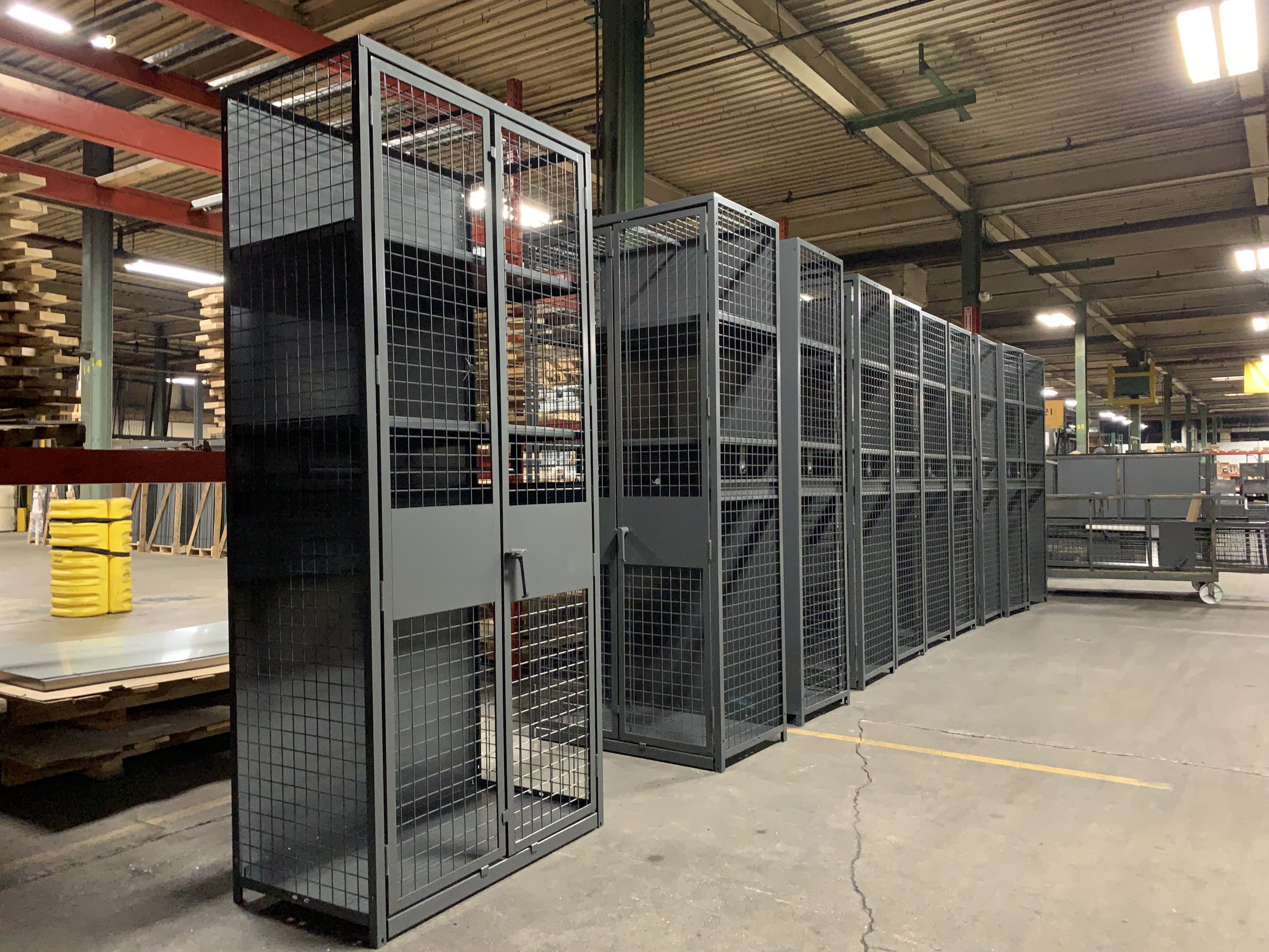 WireCrafters Military Storage Lockers Wire Partition Examples