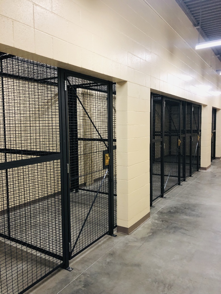 athletic storage cage